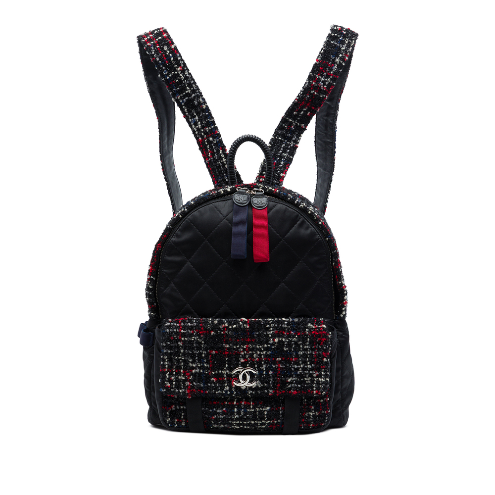 Pre-Loved Chanel Quilted Nylon and Tweed Astronaut Essentials Backpack